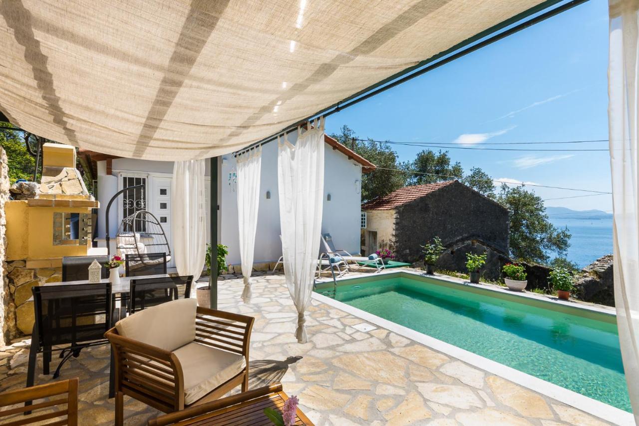 Alkinoi Seaview Villa With Private Pool By Konnect, Nisaki Nisaki  Esterno foto